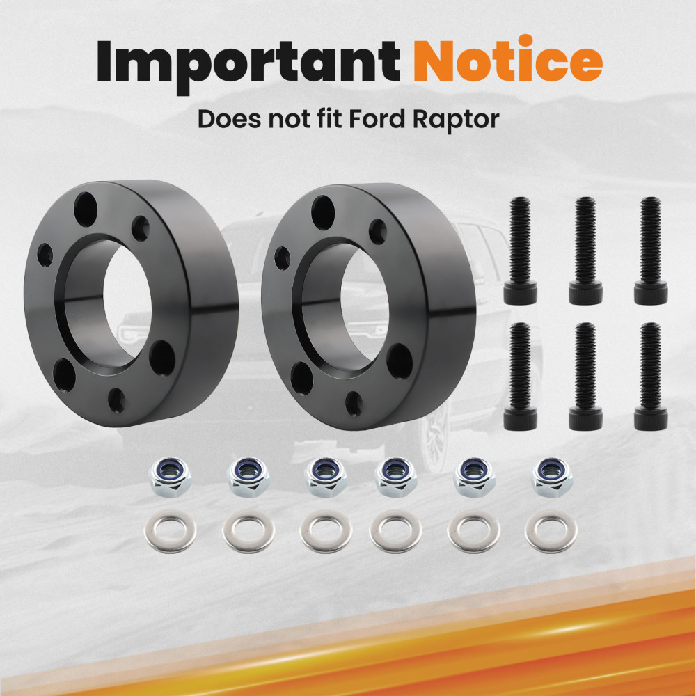 2.5in Front Leveling Kit compatible pour Ford F150 2WD 4WD 2004- 2019 2020 2021 2022 2023