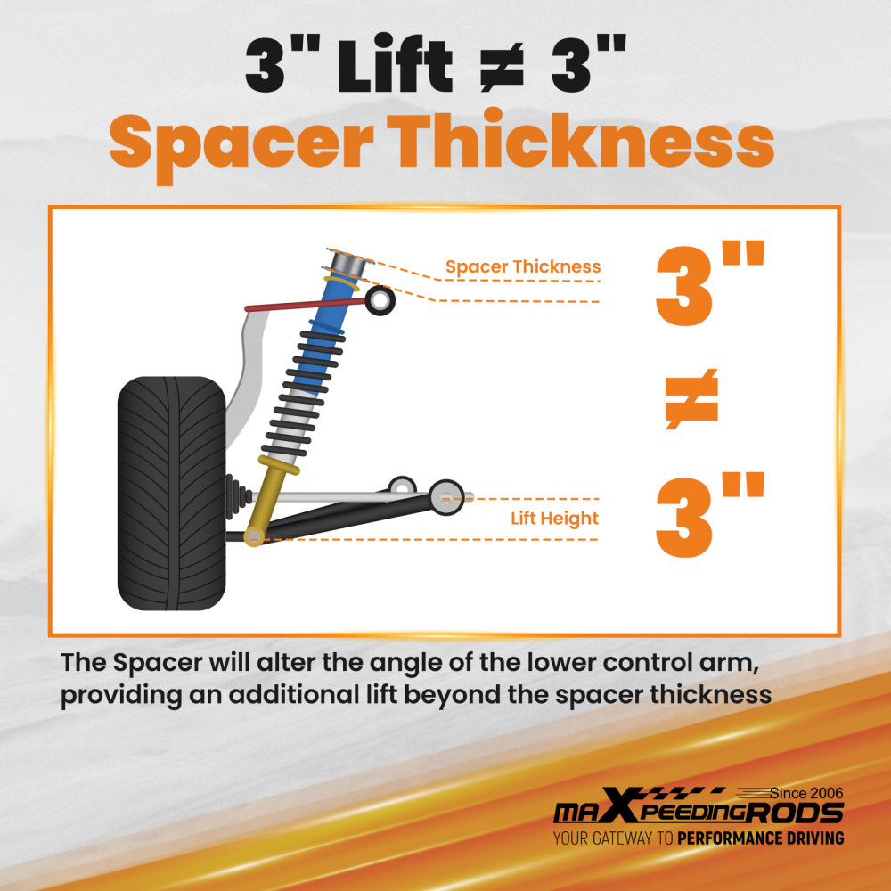 3 Front 2 Rear Leveling Lift Kit compatible pour Ford F150 compatible pour F-150 2WD/4WD 2004-20