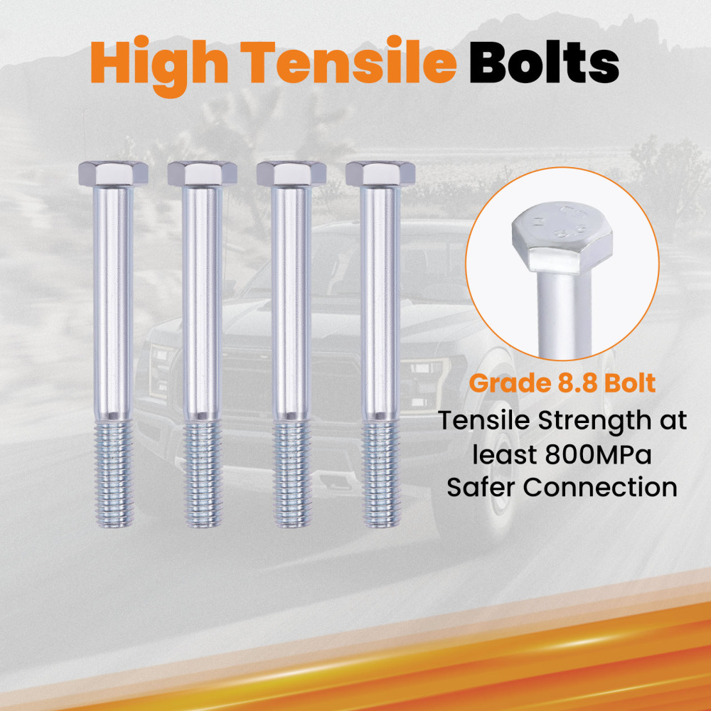 2 Lift Kit compatible for Honda ACTY HA4 1990-1998 Black Powder Coated Steel