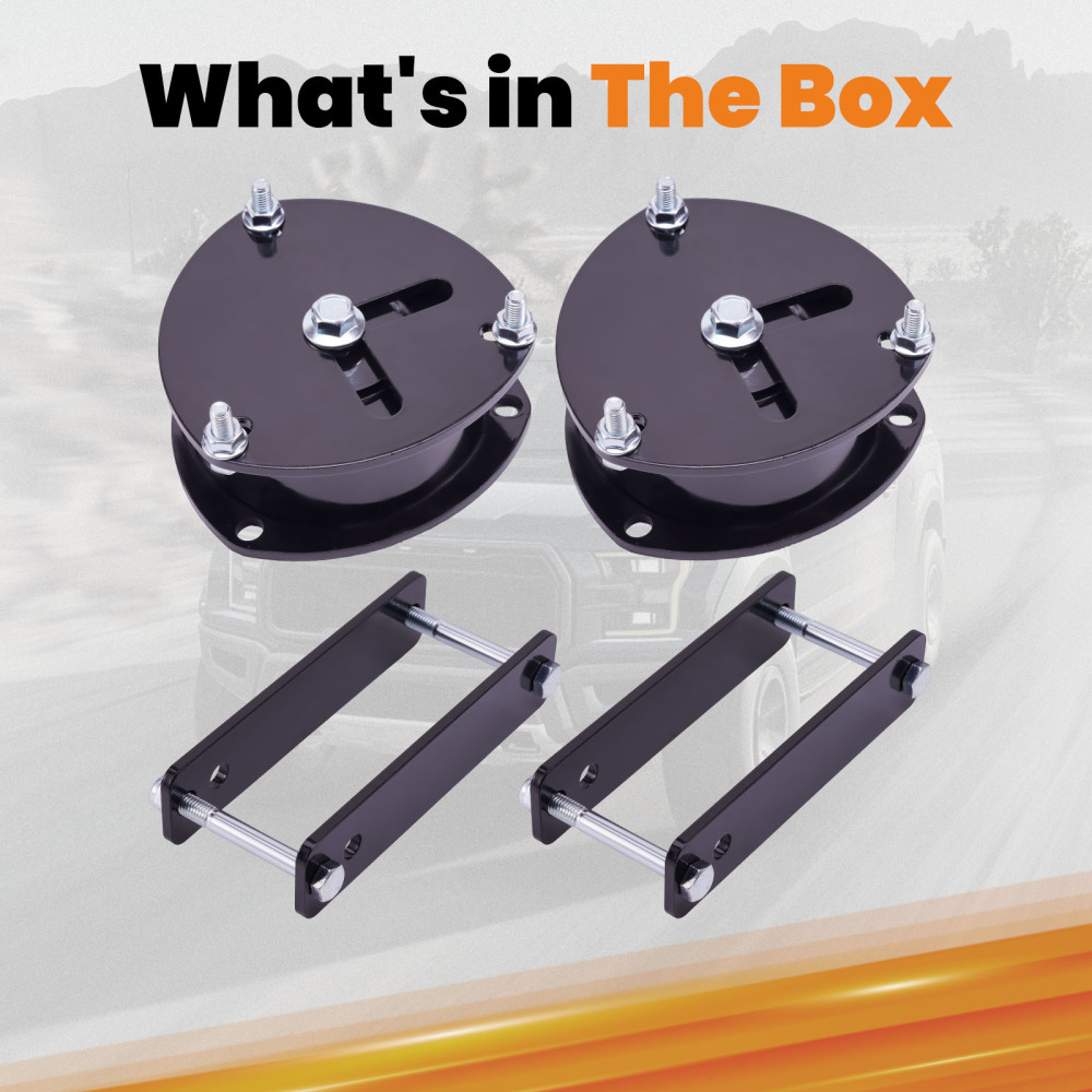 2 Lift Kit compatible for Honda ACTY HA4 1990-1998 Black Powder Coated Steel