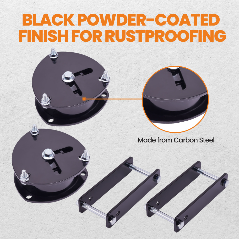 2 Lift Kit compatible for Honda ACTY HA4 1990-1998 Black Powder Coated Steel