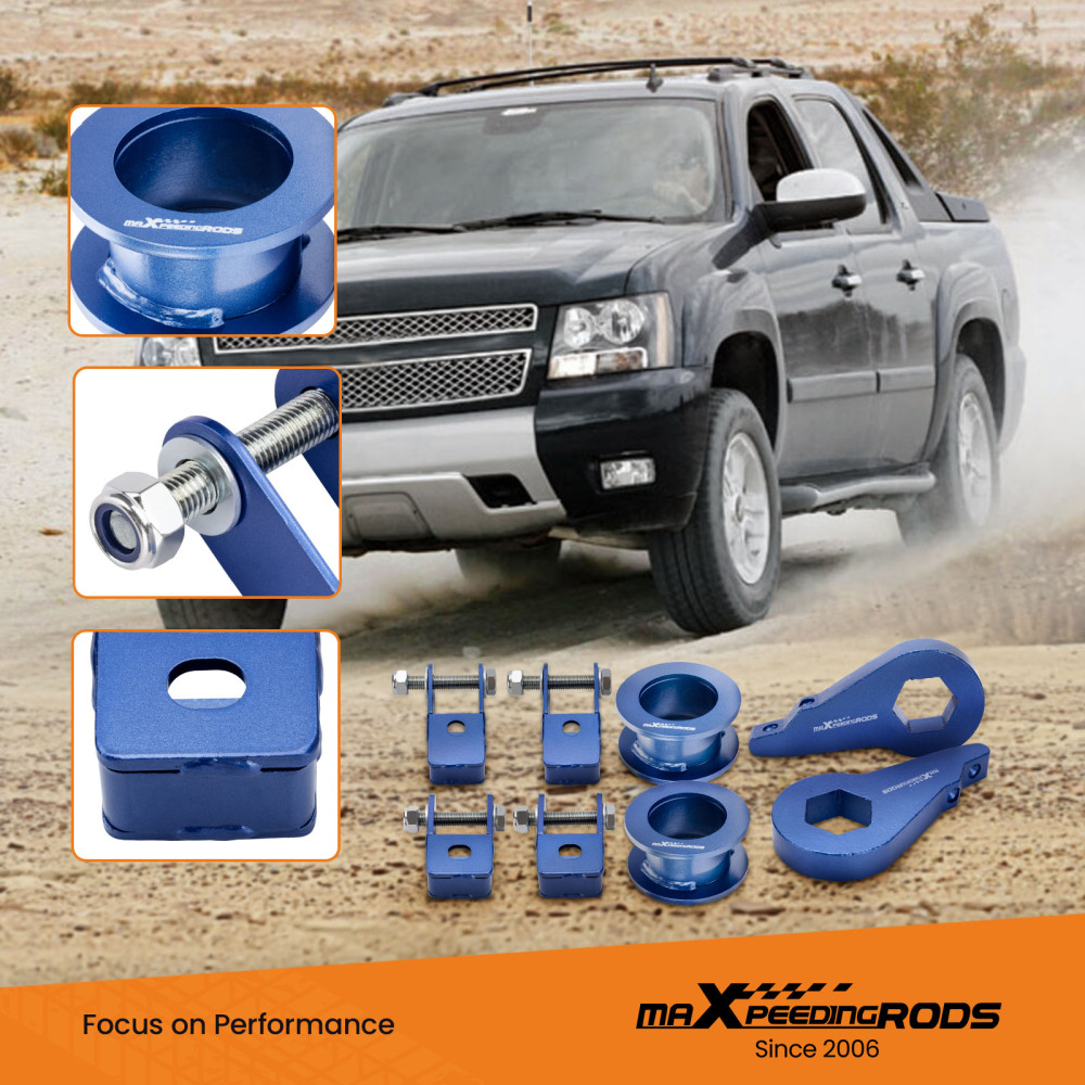 Kit elevación completa delantero 1-3 trasero 2 compatible para Chevy Tahoe 2000-2006 2WD