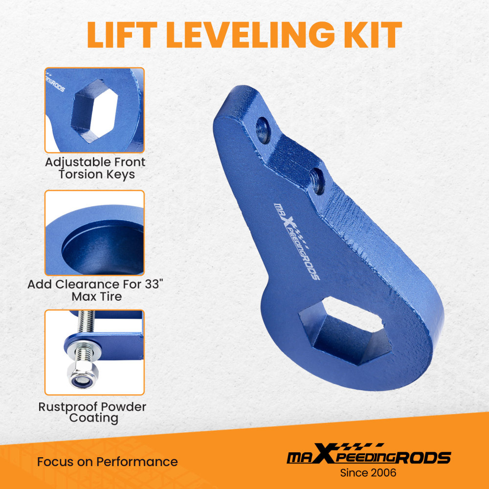 Kit elevación completa delantero 1-3 trasero 2 compatible para Chevy Tahoe 2000-2006 2WD