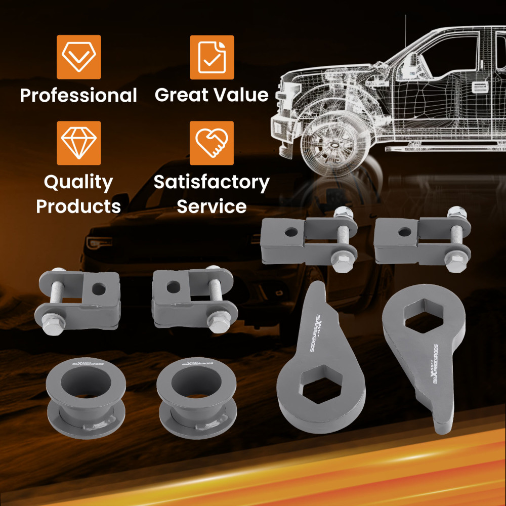 Kit Sollevamento Anteriore 3 / Posteriore 2 compatibile per Chevy Avalanche compatibile per Tahoe 2002-06