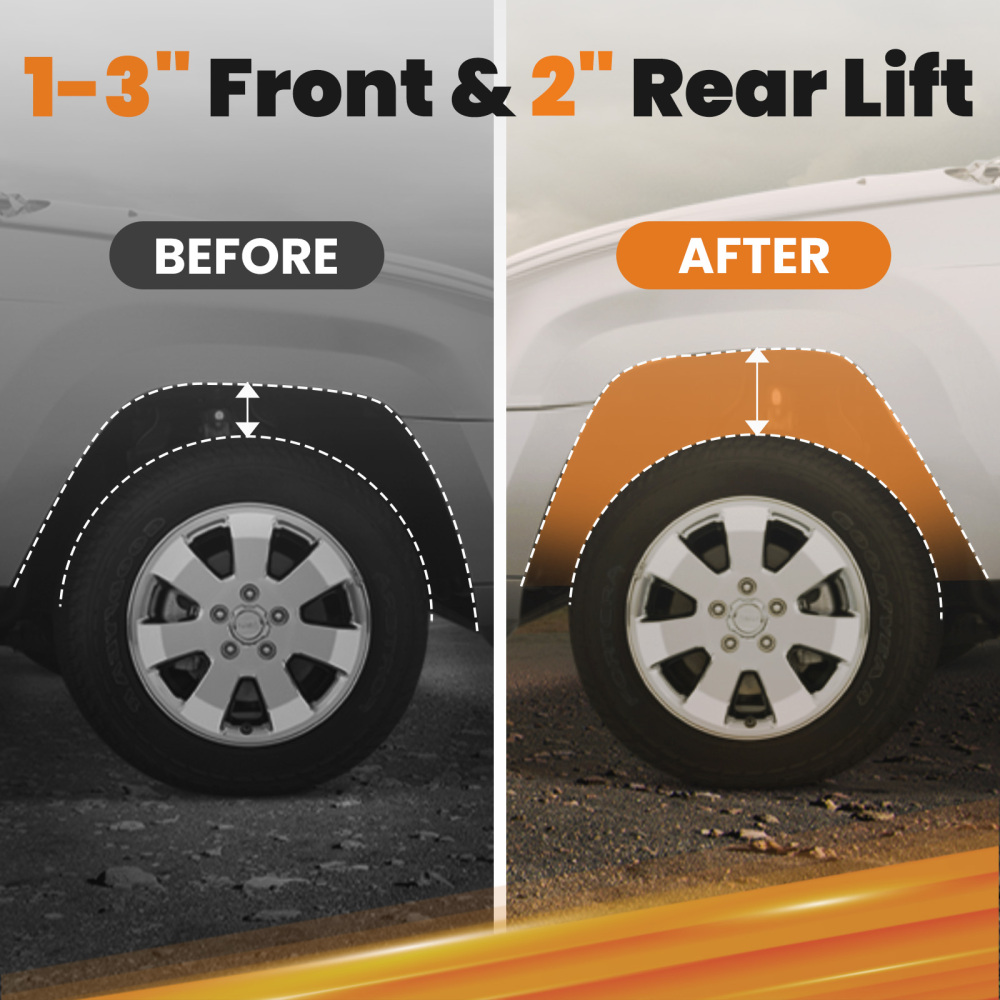 Kit Sollevamento Anteriore 3 / Posteriore 2 compatibile per Chevy Avalanche compatibile per Tahoe 2002-06