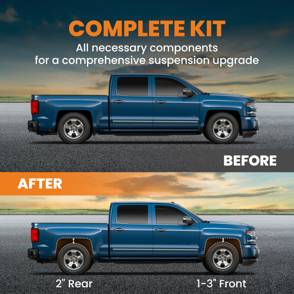Front 3 Rear 2 Leveling Lift Kit compatible for Chevy Suburban 1500 compatible for Tahoe 2000-2006