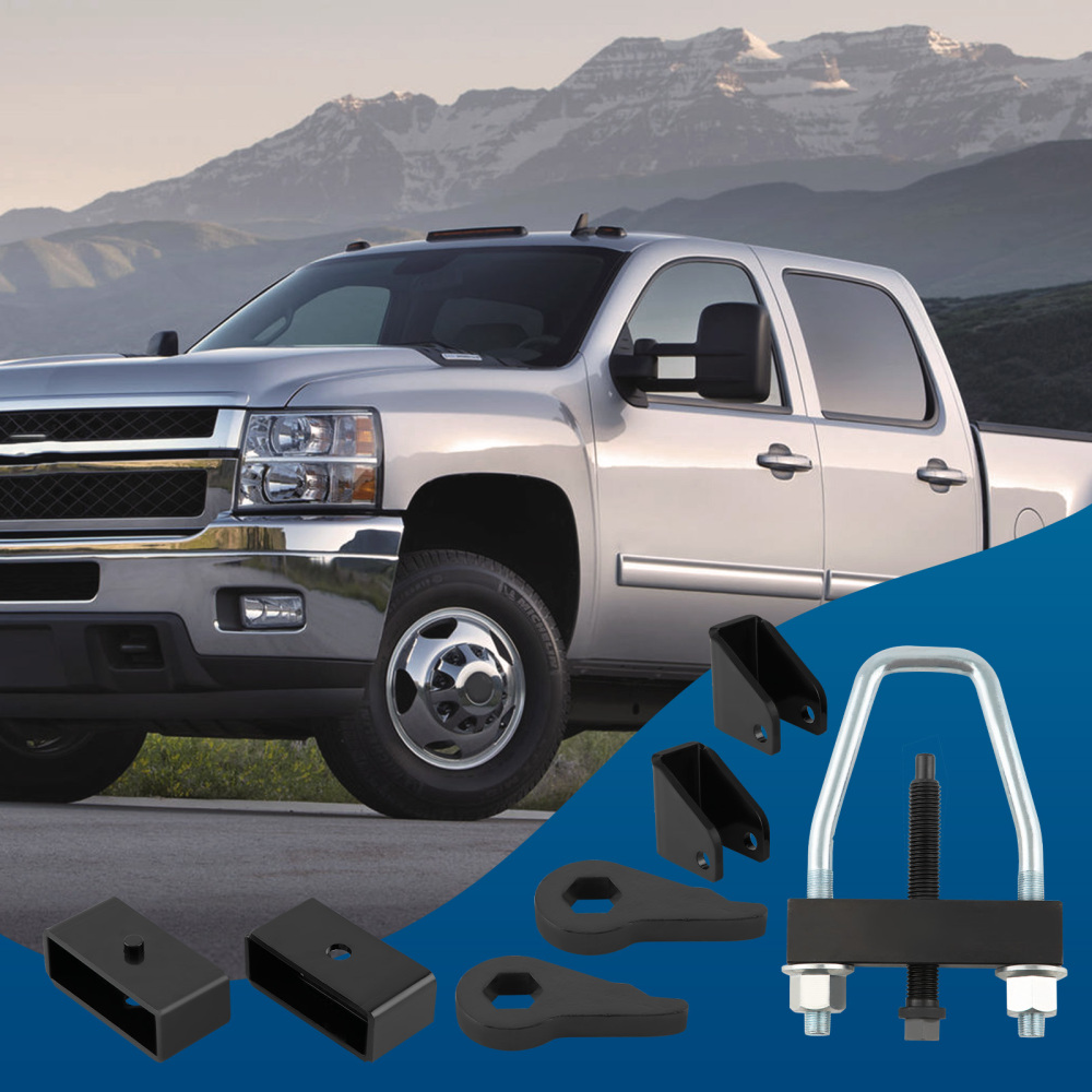 3 Front 2 Rear Lift Kit compatible for Chevy Silverado GMC Sierra 1500/2500/3500 HD 01-10