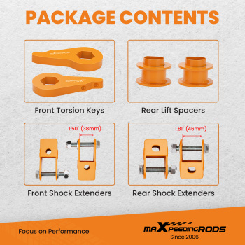 3 Front 2 Rear Leveling Lift Kit compatible for Chevy Tahoe Avalanche compatible for GMC Yukon 00-06