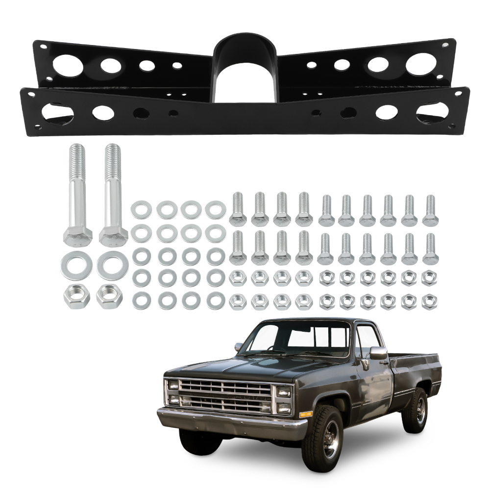 Trailing Arm Cross Member Anti Squat Brackets Rear compatible for Chevy C10 compatible for GMC C15 1967-72