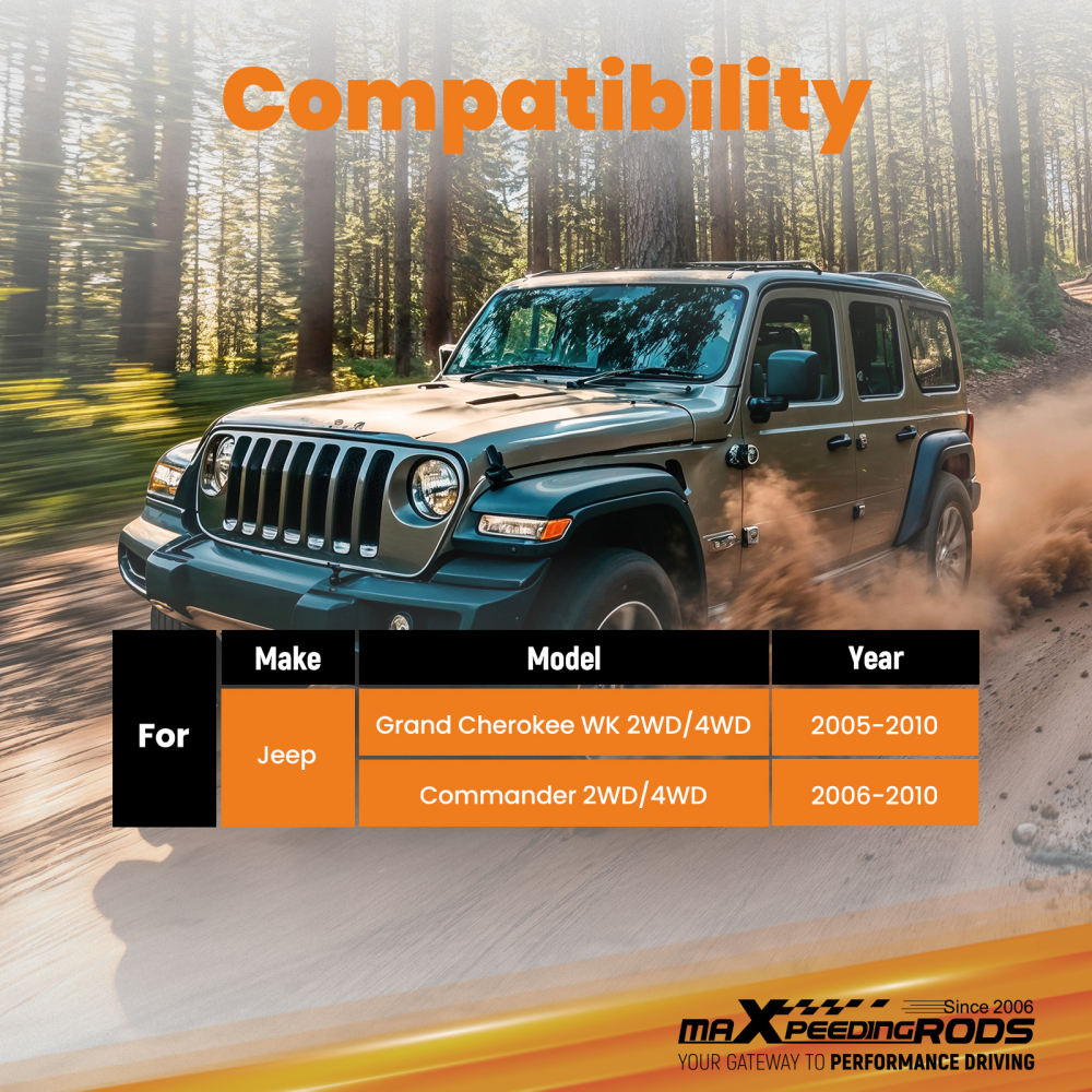 3 Full Lift Kits compatible for Jeep Grand Cherokee WK compatible for commander XK 2005 2006-2010