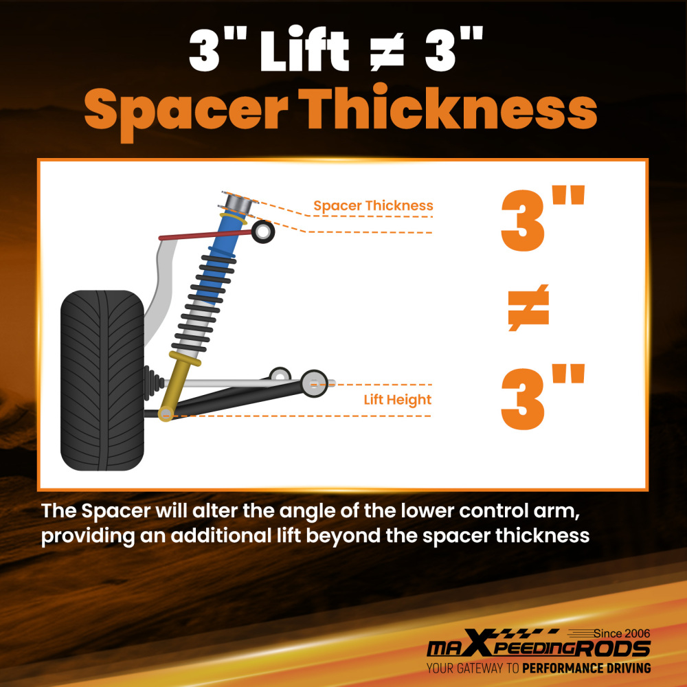 Kit de niveau de levage 4x2 4x4 compatible pour Jeep Grand Cherokee Commander Kit dentretoise de suspension