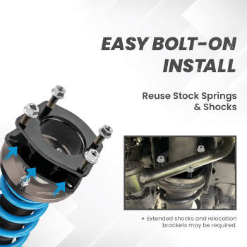 Compatible for Jeep Grand Cherokee WK compatible for Commander 3 inch Strut Lift Level Kit 2005-2010