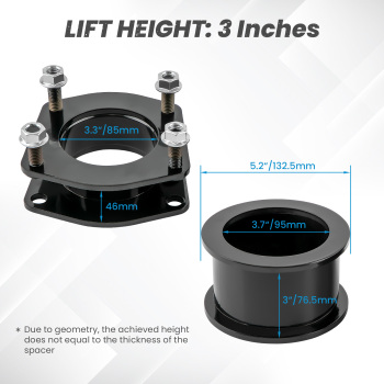 Compatible for Jeep Grand Cherokee WK compatible for Commander 3 inch Strut Lift Level Kit 2005-2010