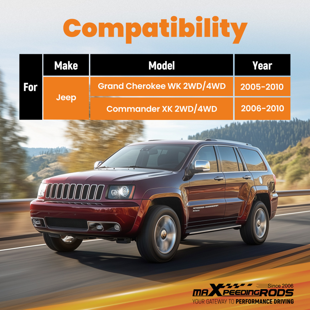 05-10 compatible for Jeep Cherokee WK 2 Front Rear Full Complete Leveling Lift Kit