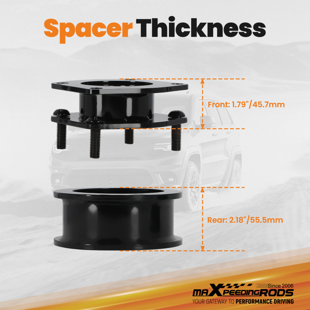 05-10 compatible for Jeep Cherokee WK 2 Front Rear Full Complete Leveling Lift Kit