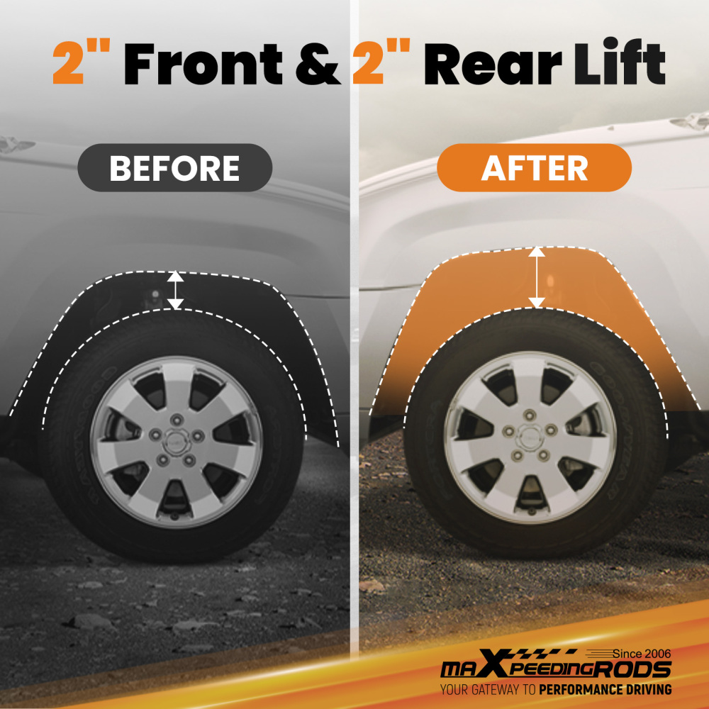 05-10 compatible for Jeep Cherokee WK 2 Front Rear Full Complete Leveling Lift Kit