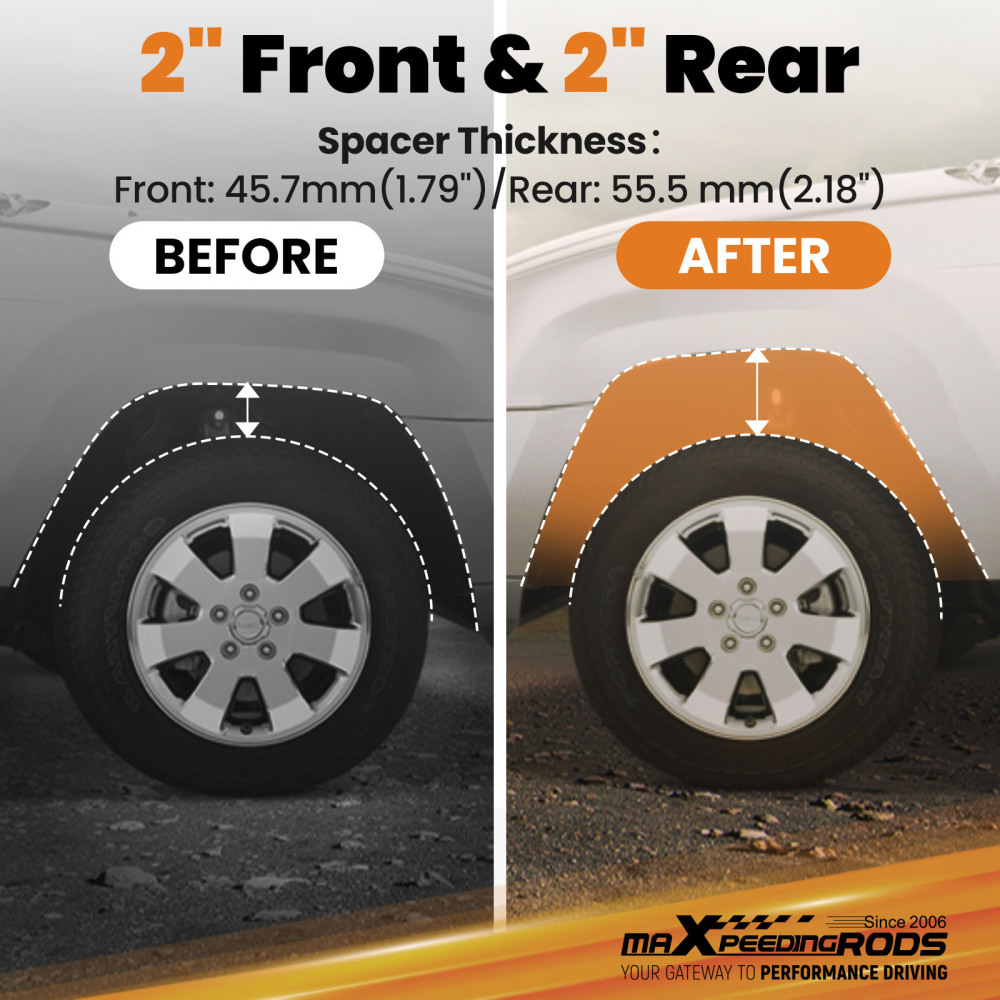 05-10 compatible for Jeep Cherokee WK 2 Front Rear Full Complete Leveling Lift Kit