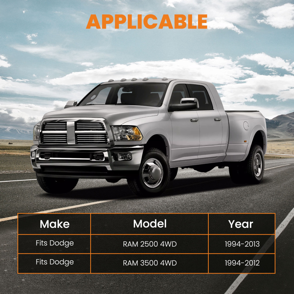 3 Front + 2 Rear Full Leveling Lift Kit compatible for Dodge Ram 2500 3500 4WD 1994-2013