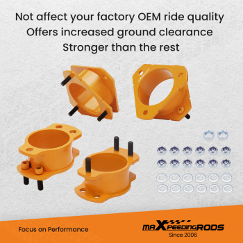 Front 3 Rear 2 Leveling Lift Kit compatible for Ford Explorer Sport Trac 2007-2010