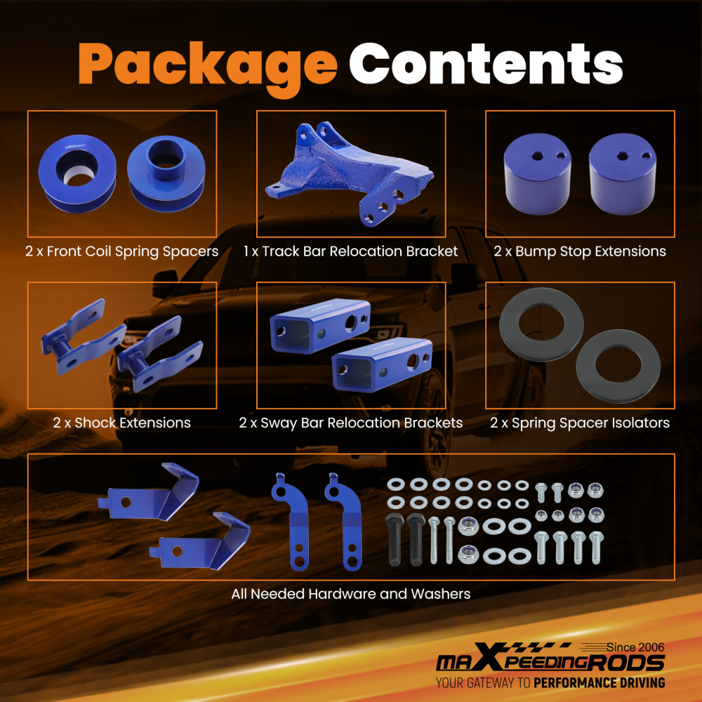 2.5 Front Leveling Lift Kit compatible for Ford F250 350 F450 compatible for Super Duty 2011-2022