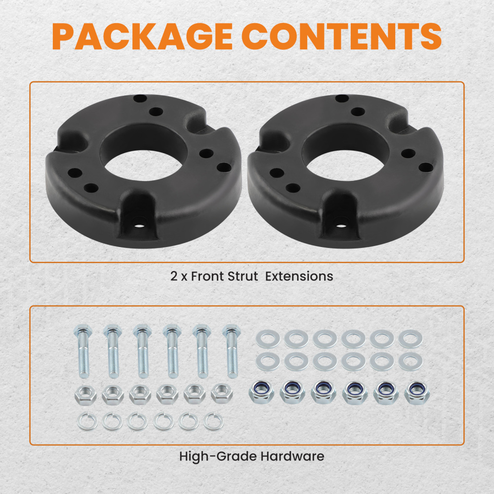 Front 2 inch inch Suspension Leveling Lift Kit Spacers compatible for Ford F150 2009-2020