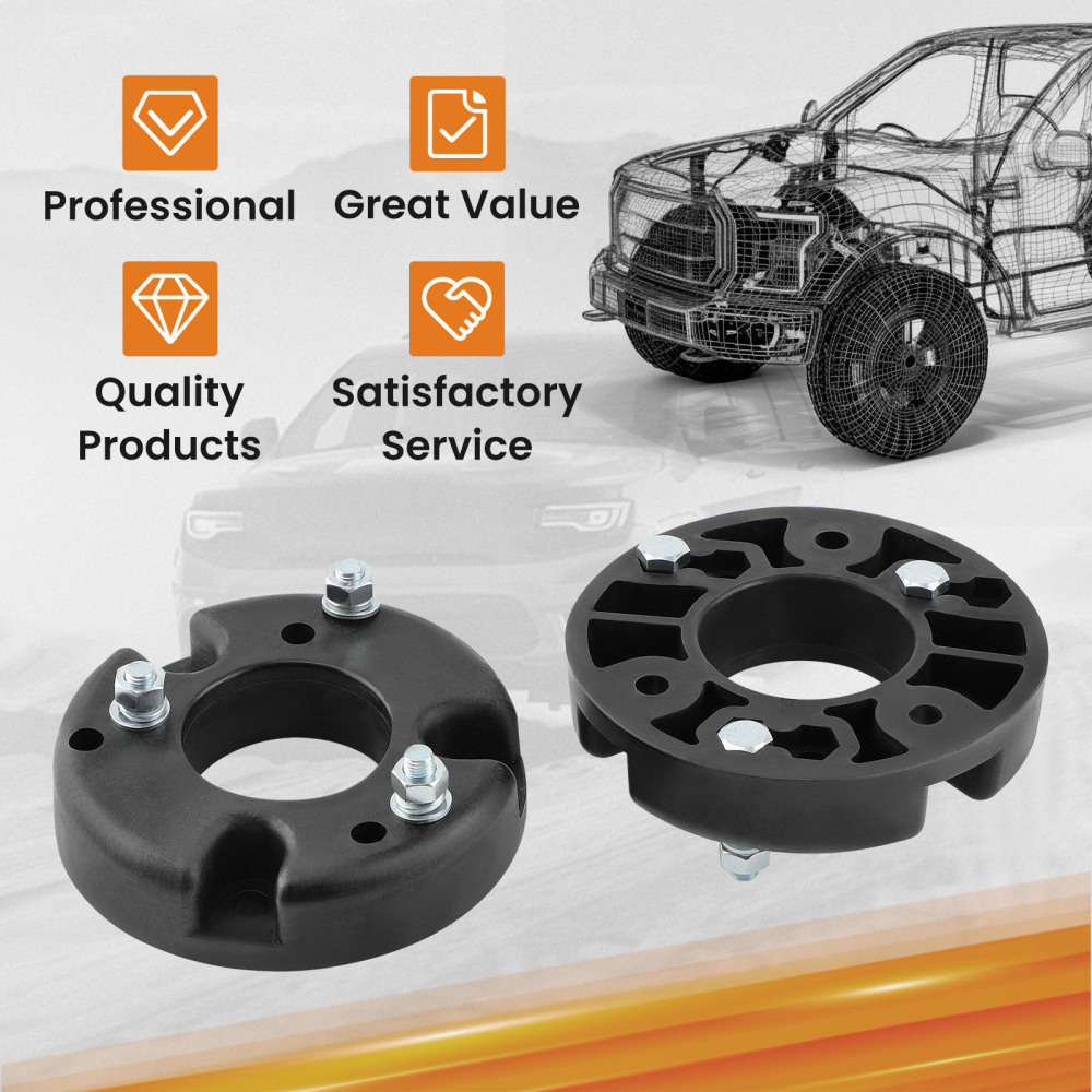 Front 2 inch inch Suspension Leveling Lift Kit Spacers compatible for Ford F150 2009-2020