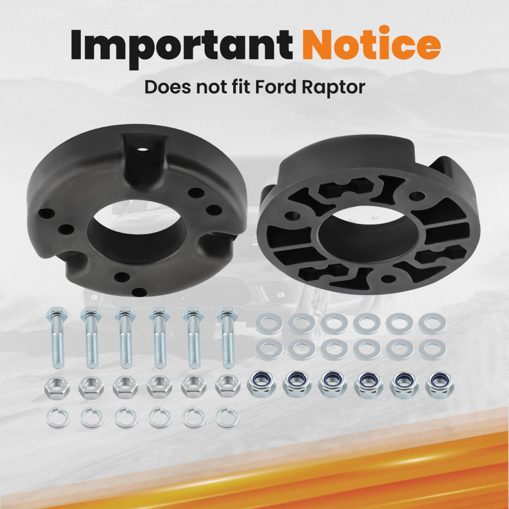 Front 2 inch inch Suspension Leveling Lift Kit Spacers compatible for Ford F150 2009-2020