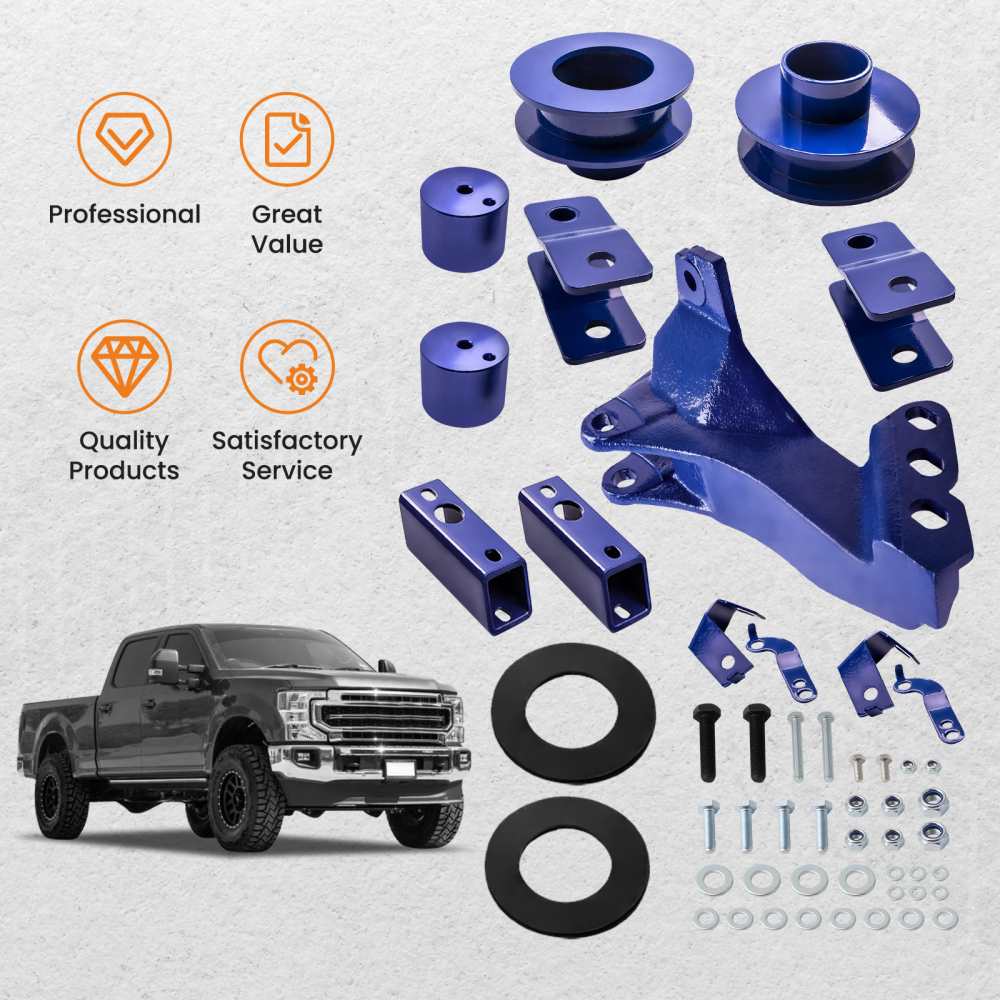 Front 2.5 inch Level Lift Kit Coil Spacers compatible for Ford F250 F350 2011-2019