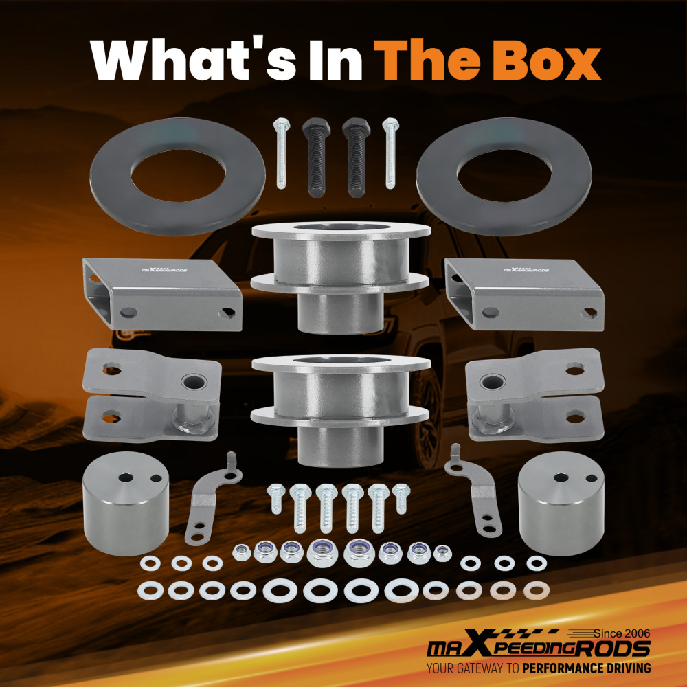 Compatible for FordF250 F350 compatible for Super Duty 2017 2018 2.5 Level Lift Kit and Shocks Extension