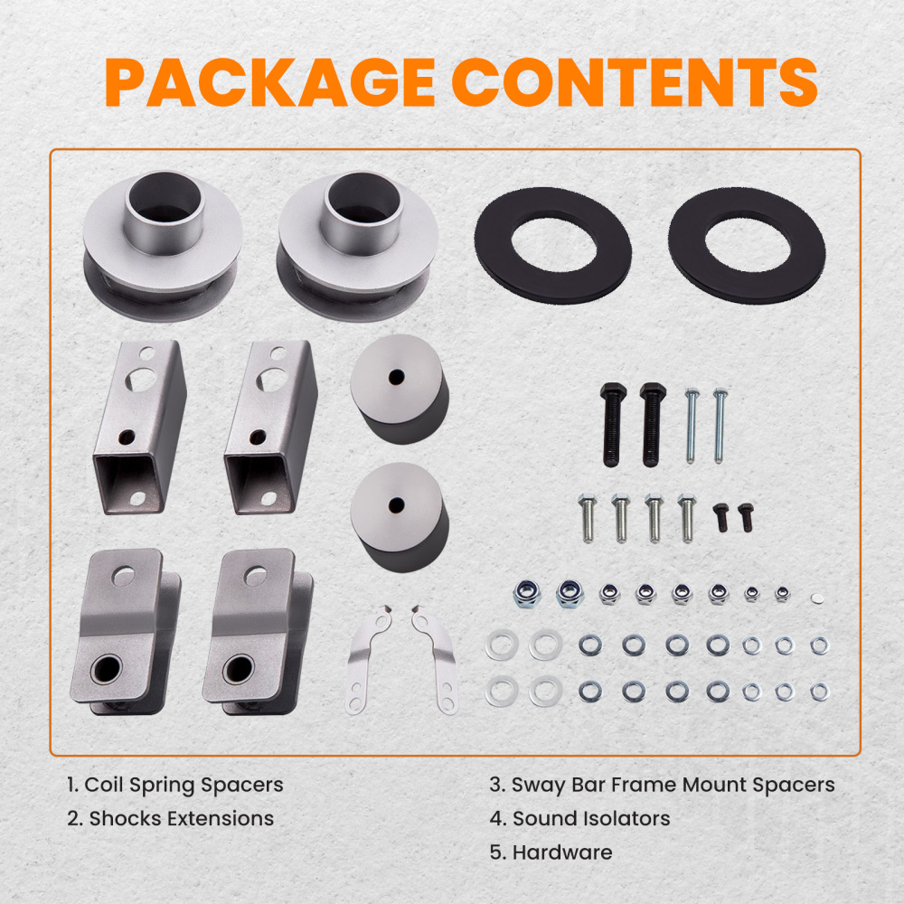 2.5 Level Kit compatible for Ford F250 F350 compatible for Super Duty 17-18 Front