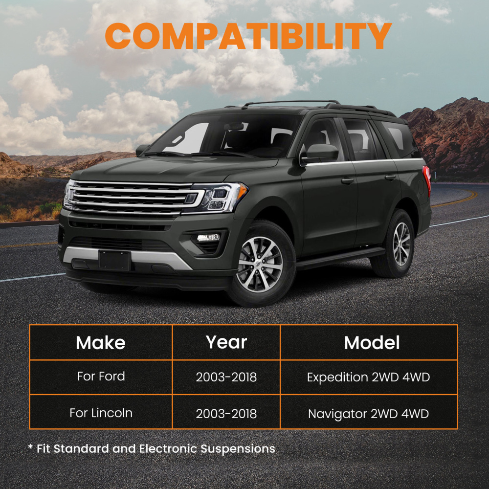 Kit sollevatore anteriore da 3,5 + posteriore da 2,5 compatibile per Ford Expedition compatibile per Lincoln Navigator