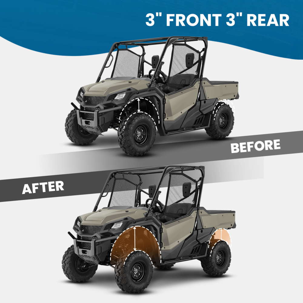 Heavy Duty 3 Rise Full Lift Kit compatible for Honda Pioneer 1000/1000-5 compatible for Deluxe 2016-2023
