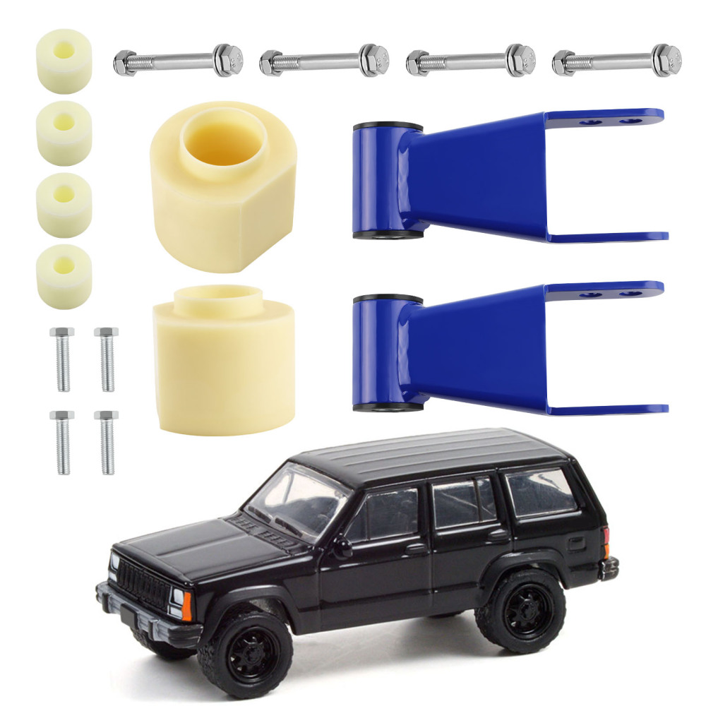 Compatible for Jeep Cherokee XJ 84-01 3 inch Front +2 inch Rear Level Lift Kit and Transfer compatible for Case Drop