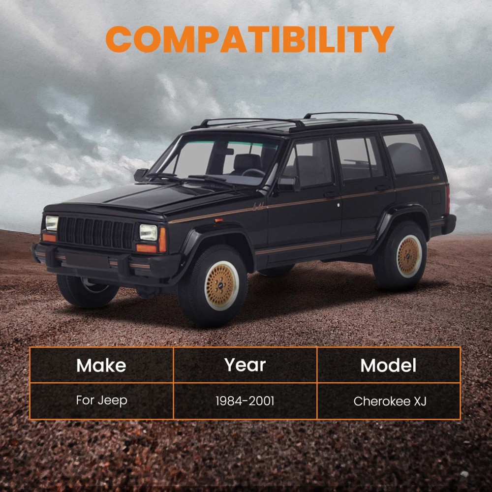 Compatible for Jeep Cherokee XJ 84-01 3 inch Front +2 inch Rear Level Lift Kit and Transfer compatible for Case Drop
