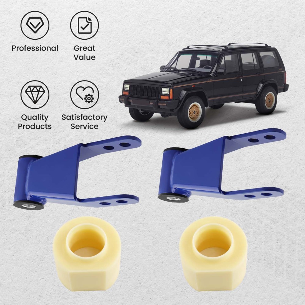 Compatible for Jeep Cherokee XJ 84-01 3 inch Front +2 inch Rear Level Lift Kit and Transfer compatible for Case Drop