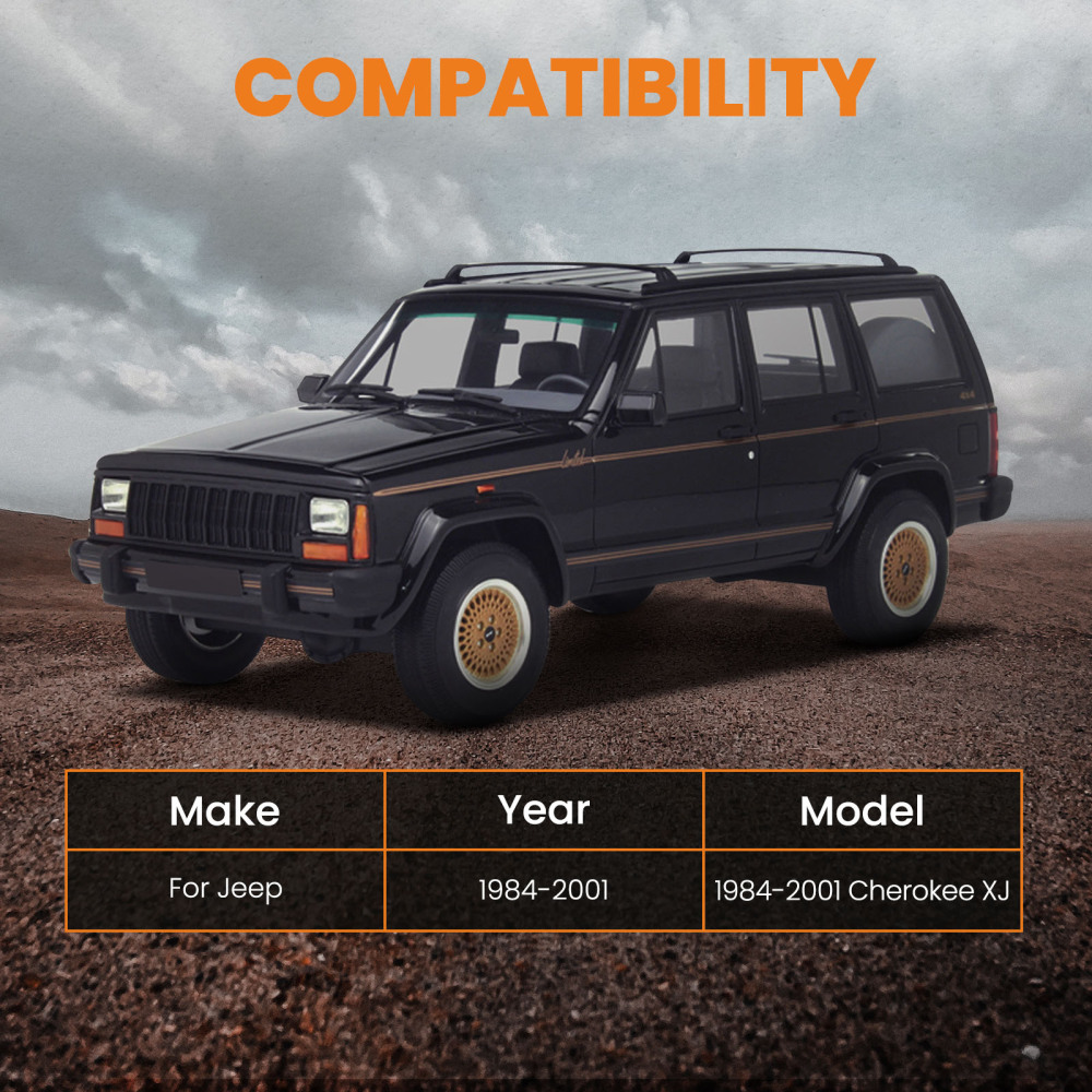 Lift Kit Front 3inch Coil Spacer Rear 2inch Shackles compatible for Jeep Cherokee XJ 84-01