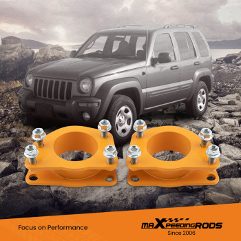 2x Leveling Lift Kit Front 2 compatible for Jeep Liberty KJ KK 2002-2012 2003 2004 2006