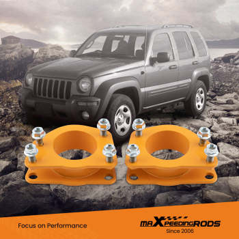 2x Leveling Lift Kit Front 2 compatible for Jeep Liberty KJ KK 2002-2012 2003 2004 2006