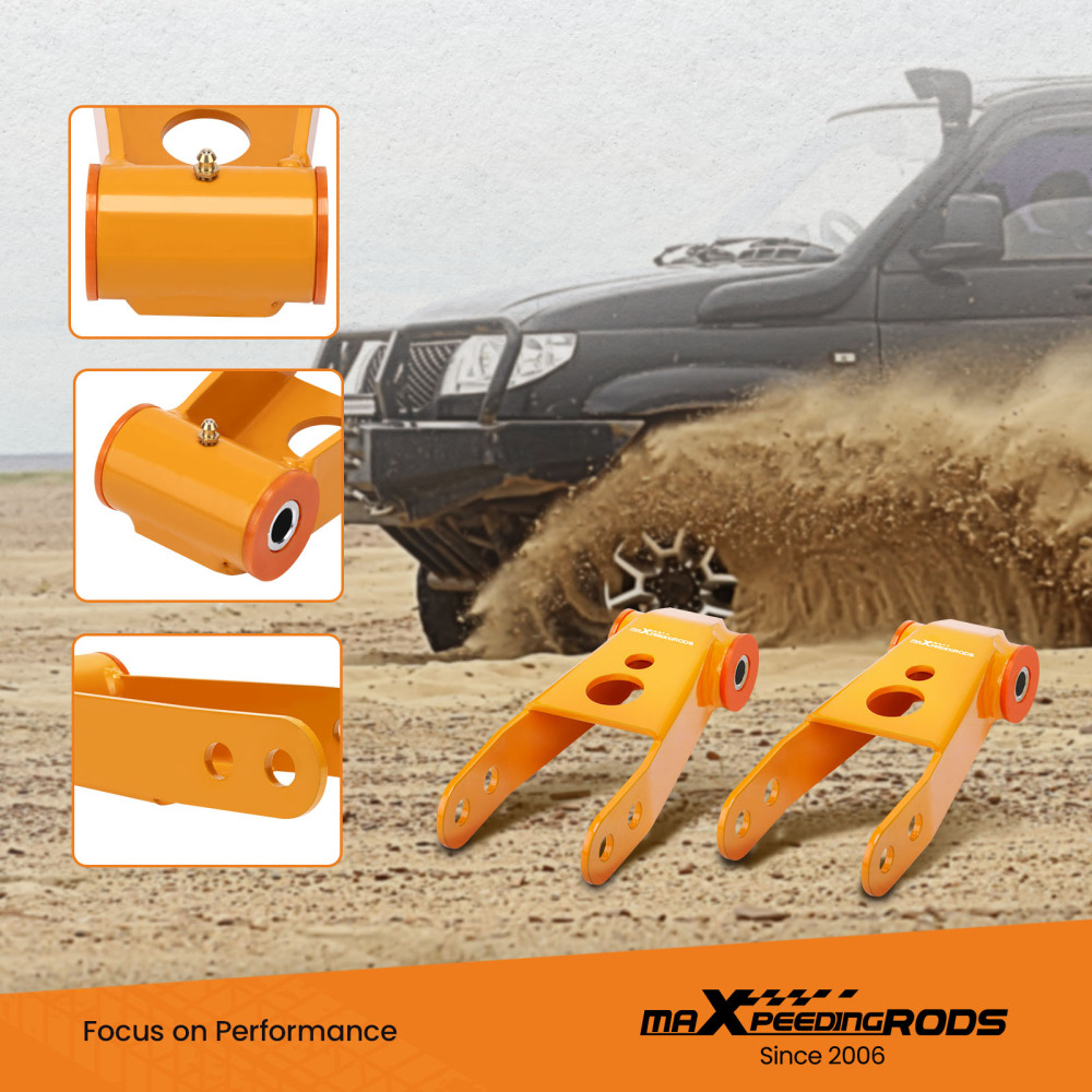 3 Front Spring Spacers2 Rear Lift Shackles Kit compatible for Jeep Cherokee XJ 1984-01