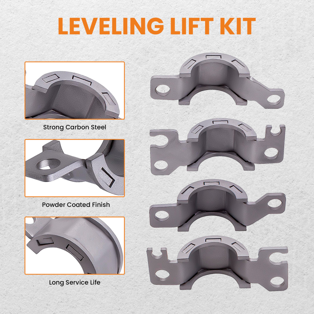 Front 2 inch Rear 2 inch Level Lift Kit compatible for Jeep Cherokee KL 2014-2019 Strut Spacer