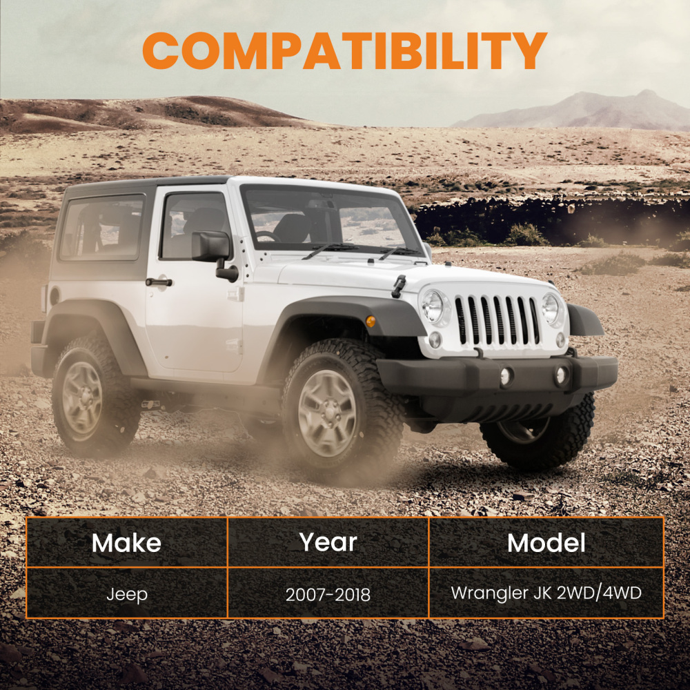 3 Front Rear Lift Leveling Kitcompatible compatible for Jeep Wrangler JK Mount Extenders 2x2 4x4