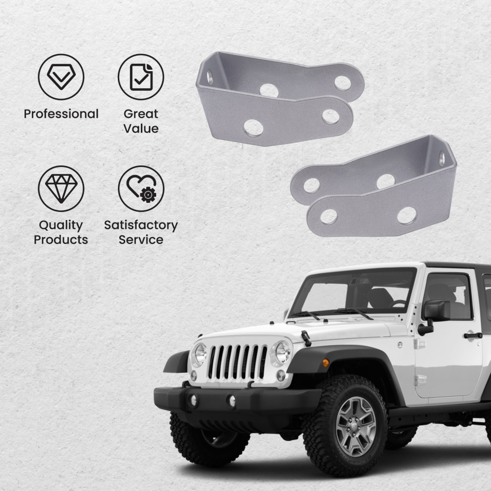 3 Front Rear Lift Leveling Kitcompatible compatible for Jeep Wrangler JK Mount Extenders 2x2 4x4