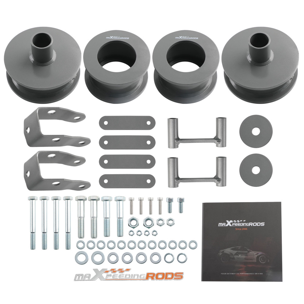 2.5 inch Front 2 inch Rear Level Lift Kit Shock Extenders For 2007-2018 compatible for Jeep Wrangler JK 4X4