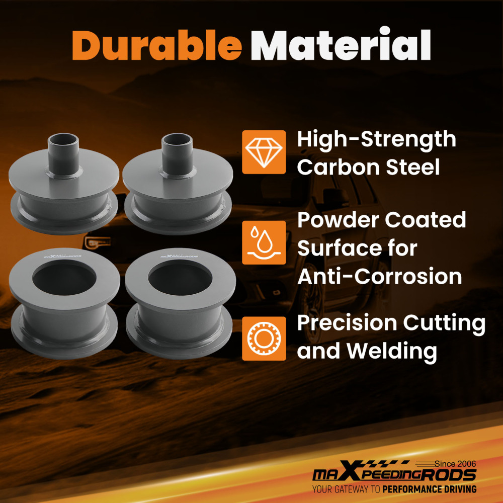 2.5 Front 2 Rear Leveling Lift Kit Set Extender compatible for Jeep Wrangler JK 2007-2018