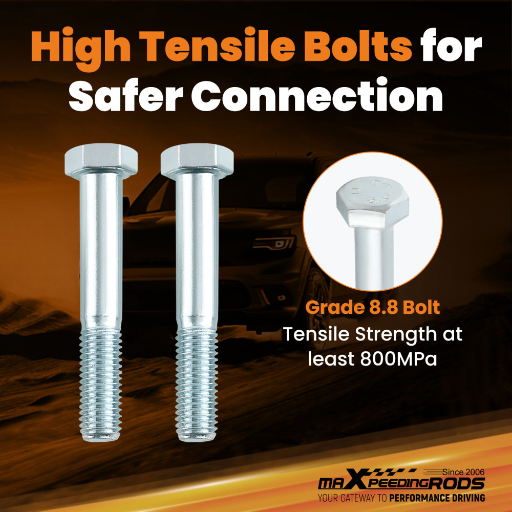 2.5 Front 2 Rear Leveling Lift Kit Set Extender compatible for Jeep Wrangler JK 2007-2018