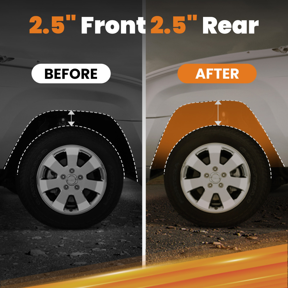 Kit de levage avantarrière 2,5 compatible pour Jeep Grand Cherokee 2011-2018 3.0L 3.6L