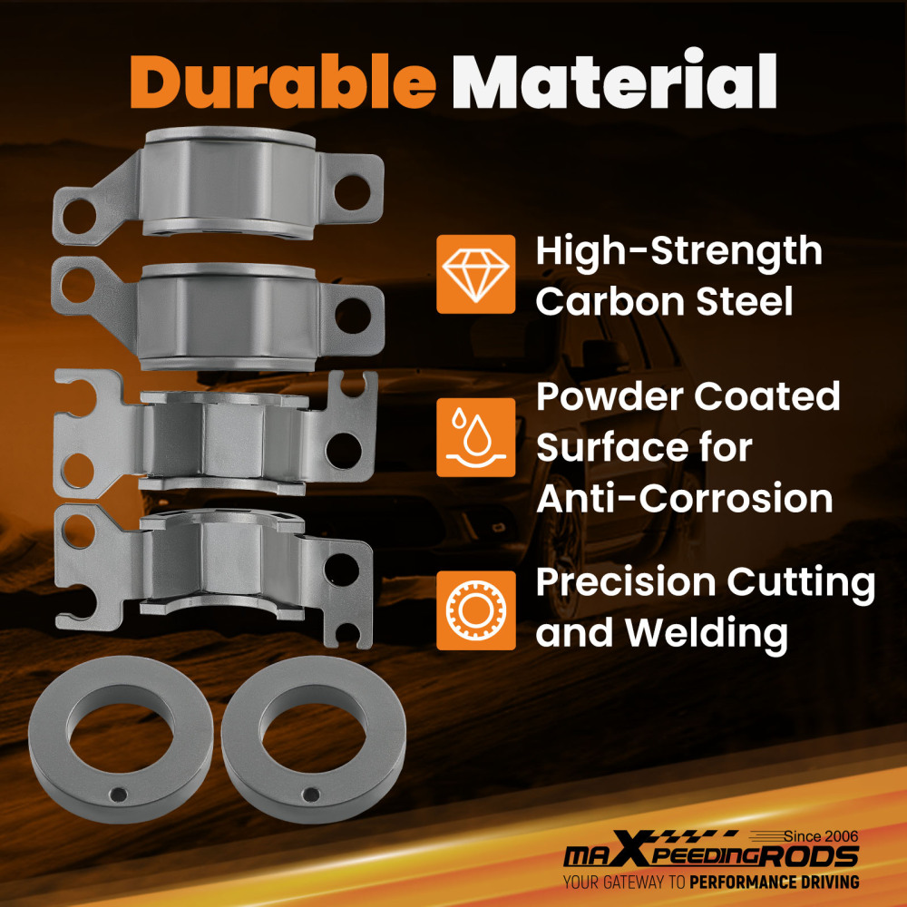 Front 2 Rear 2 Leveling Lift Kit compatibile per Jeep Cherokee KL 2014-2019 Overland Sport