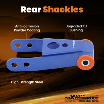 Avant 3 + Arrière 2 Lift Kit Spacers compatible pour Jeep Cherokee XJ 1984-2001 4WD 4X4