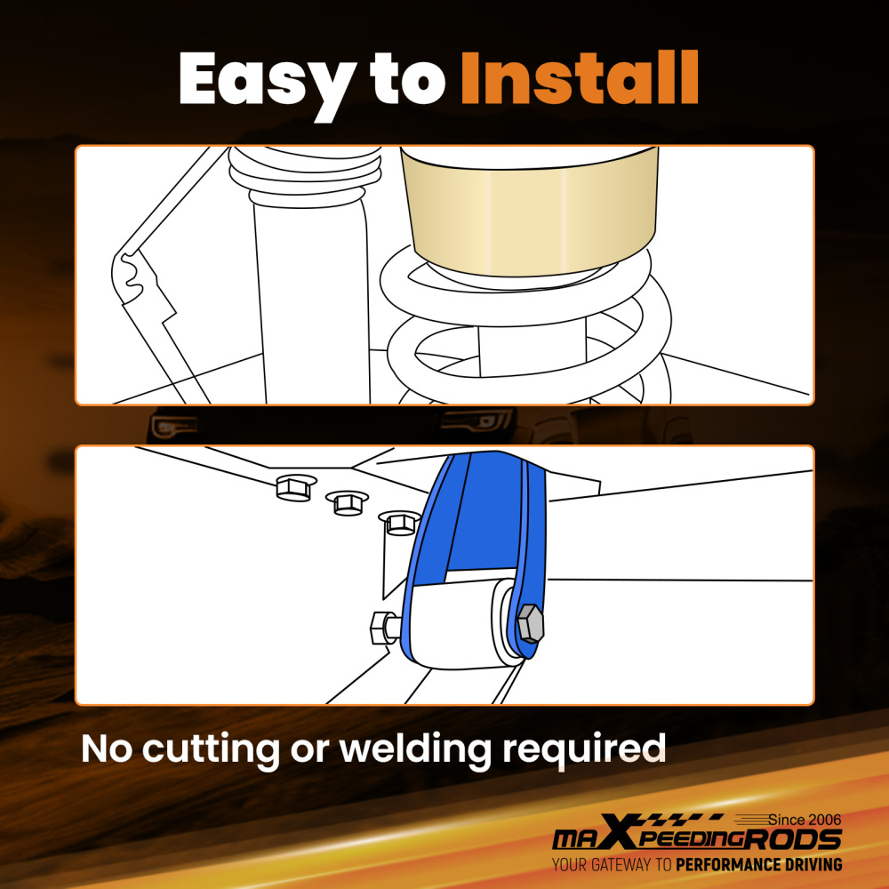 3 Anteriore + 2 Posteriore Lift Kit Spacers compatibile per Jeep Cherokee XJ 1984-01