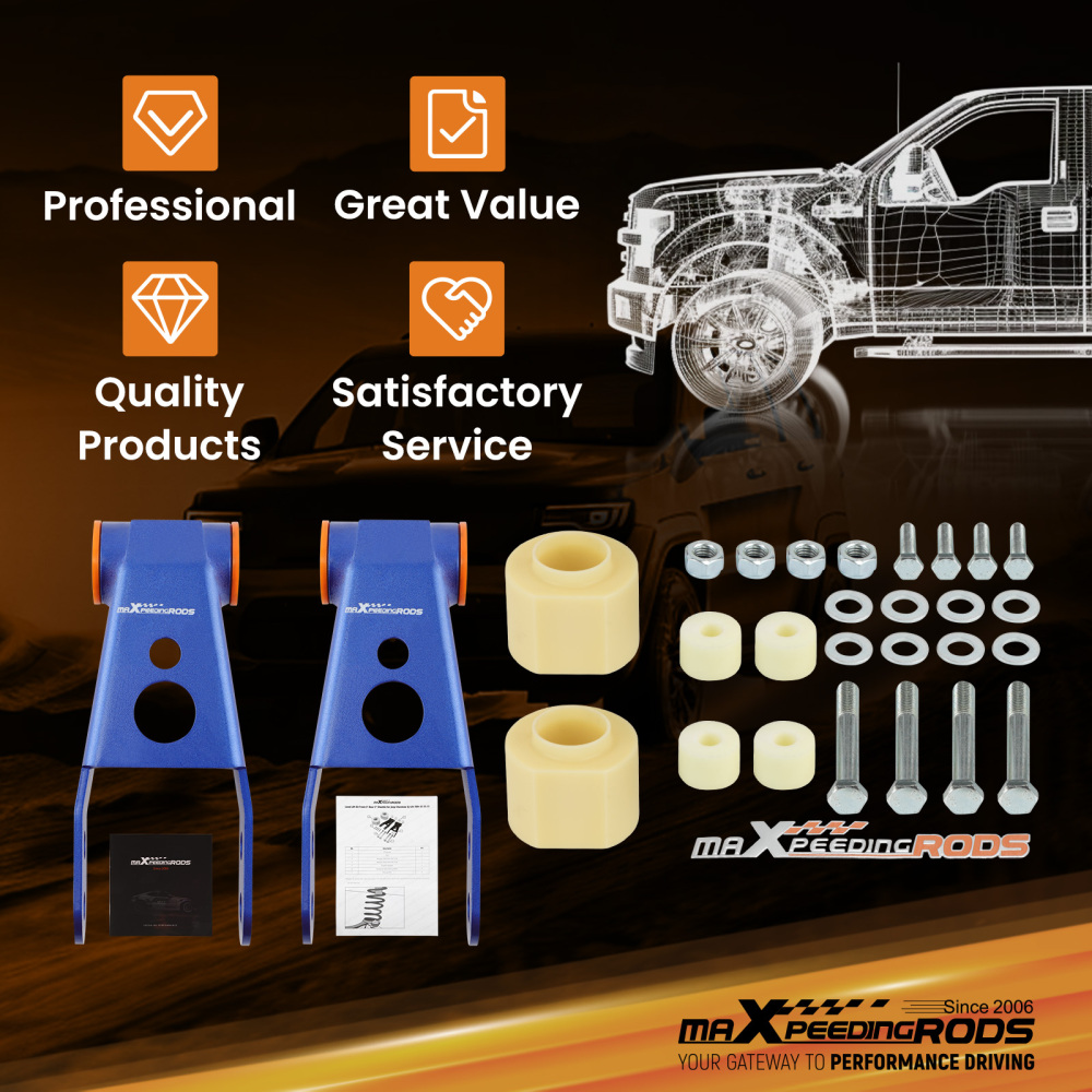 3 Anteriore + 2 Posteriore Lift Kit Spacers compatibile per Jeep Cherokee XJ 1984-01